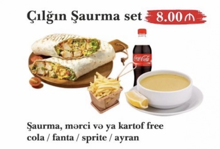 Çılğın şaurma seti